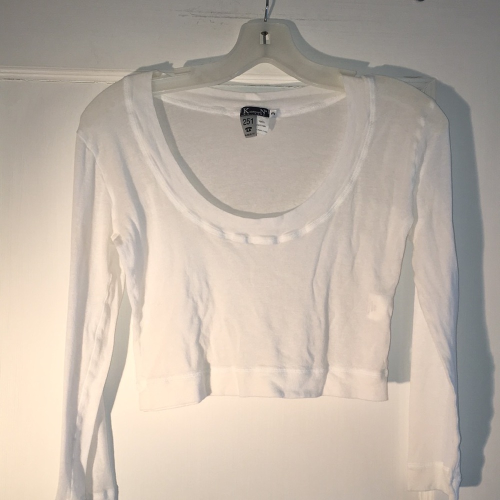 Kristensen Du Nord scoop neck, crop shirt SZ 3